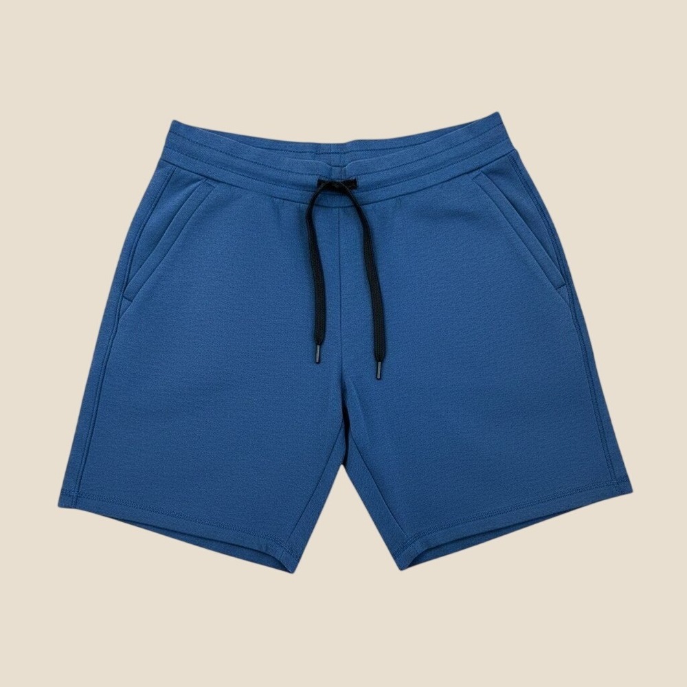 32 Degrees Cool Mens Blue Heather Lounge Shorts Medium Drawstring Performance